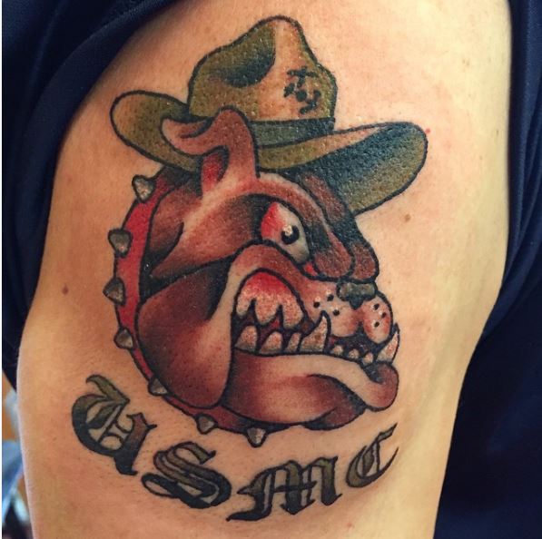 Usmc Devil Dog Tattoo Designs Always An Honor To Tattoo A Fellow Devil