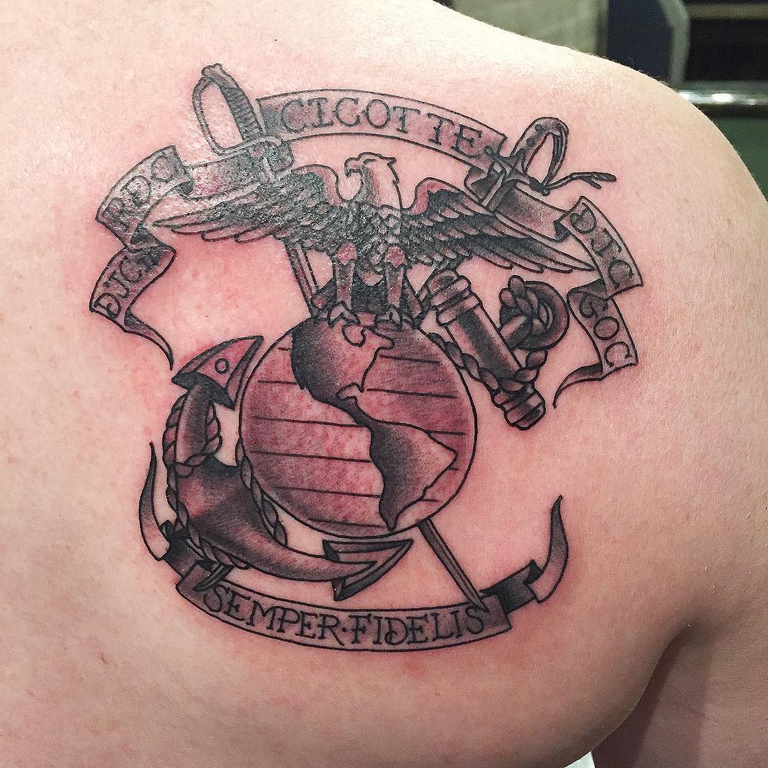 The 100 Best Marine Tattoos for Men | Improb, image size:1080x1080