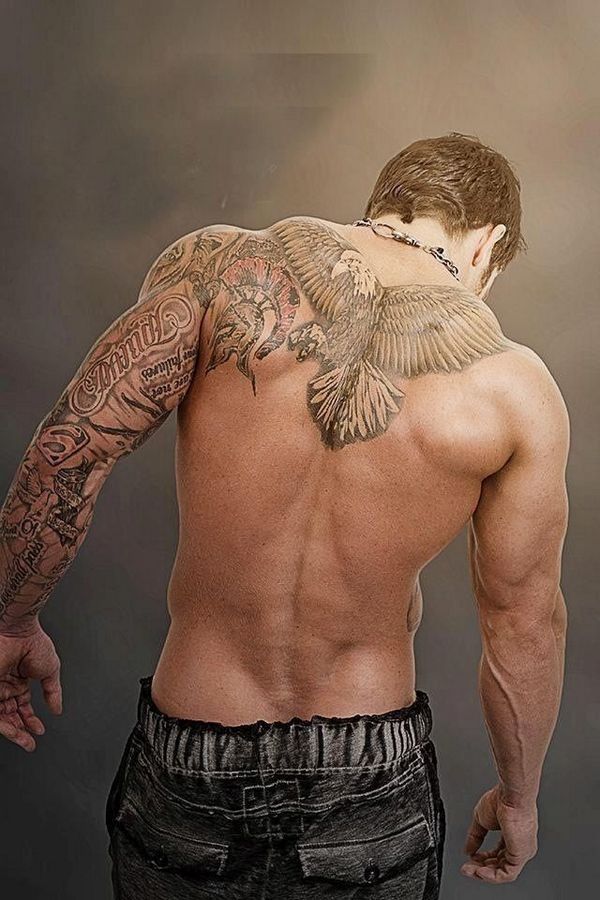 cool upper back tattoos for guys