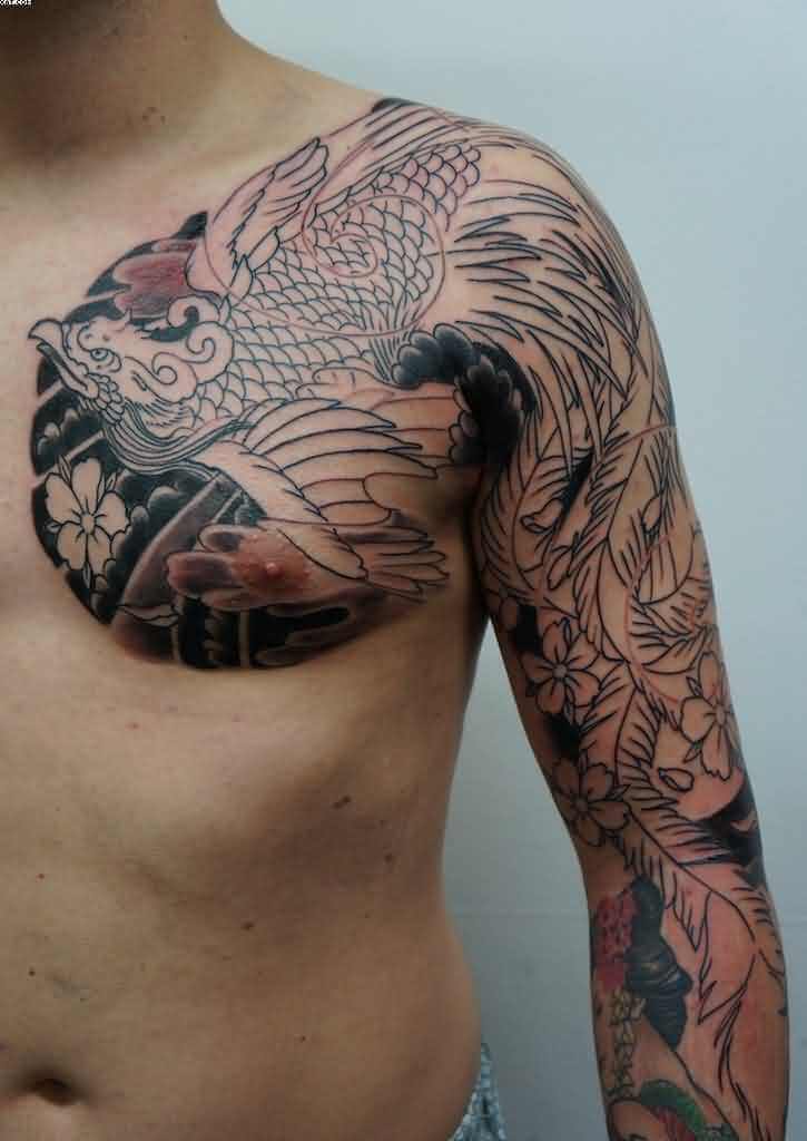 50 Cool Japanese Phoenix Tattoo Designs for Men [2024 Guide]