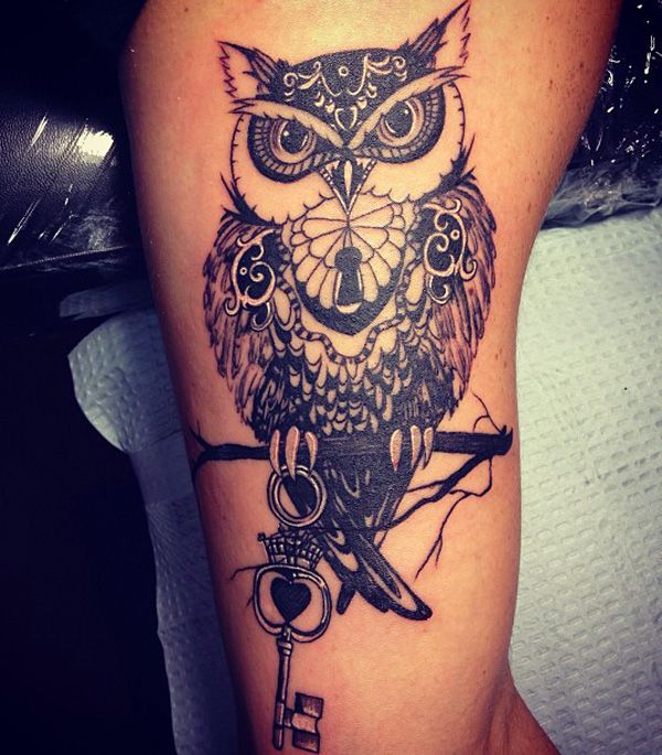 Fresh owl tattoo with reference. By Ben McQueen at Idle Hand in San  Francisco, CA : r/tattoo