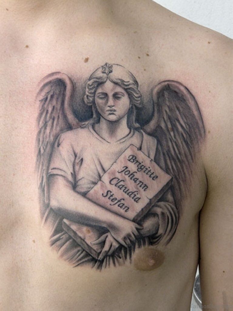 male guardian angel tattoo designs