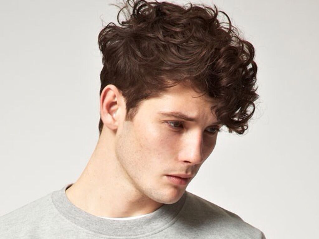 Short Brown Blonde Synthetic Hair Full Wigs Best Curly Hairstyle For Men |  eBay