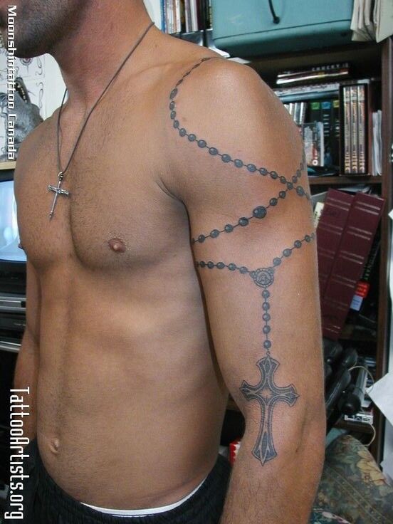 87 Beaded Rosary Tattoo Designs  Ideas  Tattoo Glee