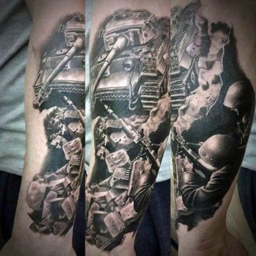 The 110 Best Military Tattoos for Men | Improb